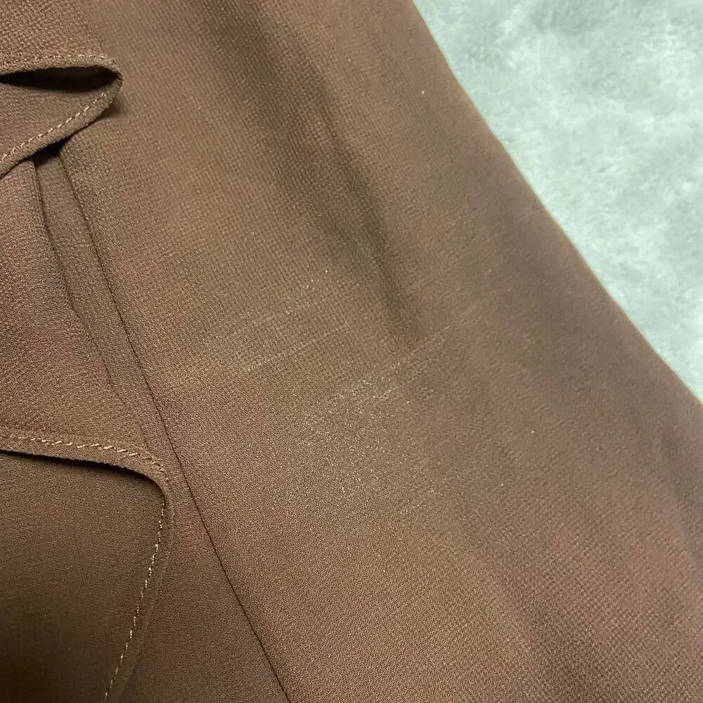 Brown Ruffle Blouse - Picture 4 of 6